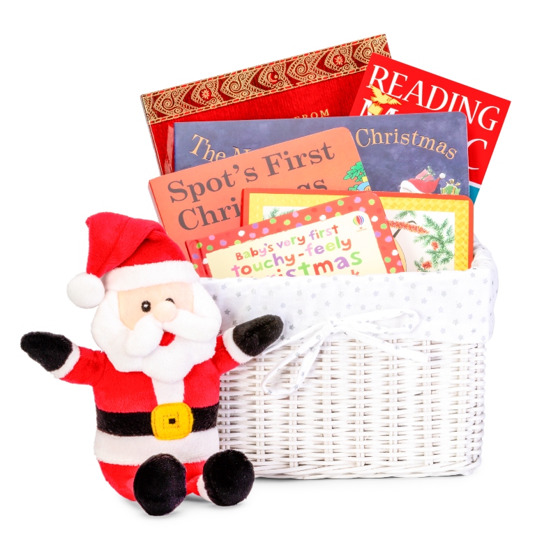 christmas gift basket, christmas stories