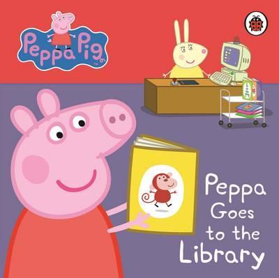 peppa goes to the library