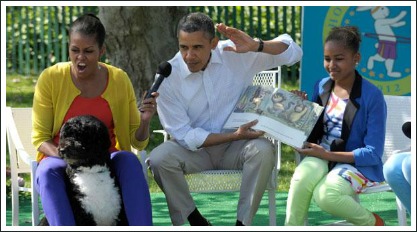 barack obama reading where the wild things are