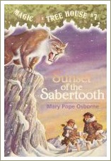 magic tree house, sunset of the sabertooth