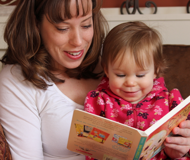 reading to toddler