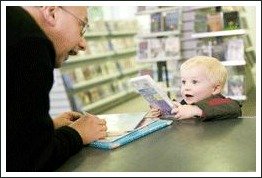 visiting the library